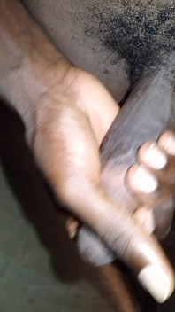 Batang Afrika hitam besar melancap