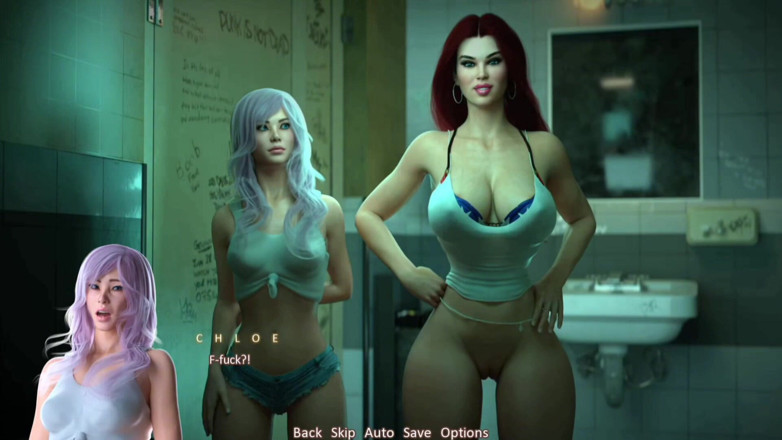 Sex anime taboo: Sex în trei în baie