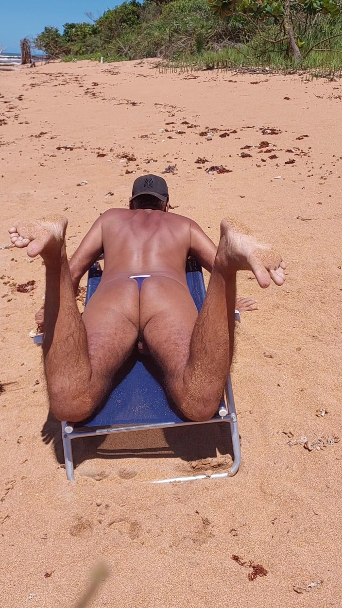 Ladysilvas: Ladysilva in Bikini on the Beach Sunbathing