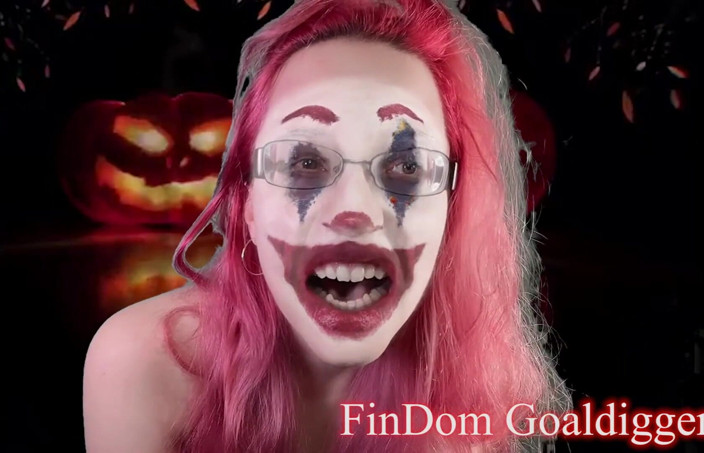 FinDom Goaldigger: Обрезание яиц на Хэллоуин