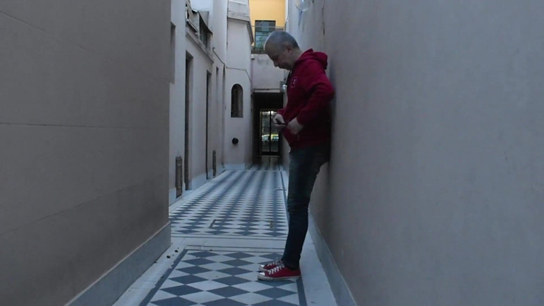 Dildo Man and Cross Hard Sex: Visa min röv och kuk ooutdoor