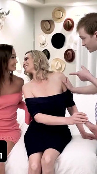 Swappz - Hot & Sneaky Step Moms Catch Step Sons and Teach Sex Lessons
