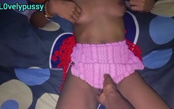 Lagos Boy with Very Big Dick Fucks My Wet Pussy and as Well Soaks My Nice Breast