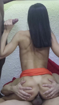 I'm Watching Intently as Two Guys Fuck My Wife's Ass!
