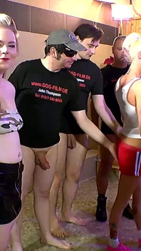 Ggg - Piss Soaked Blondes in Wild Casting Gangbang
