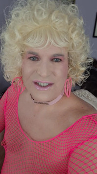 Kissing a Blonde Transvestite?