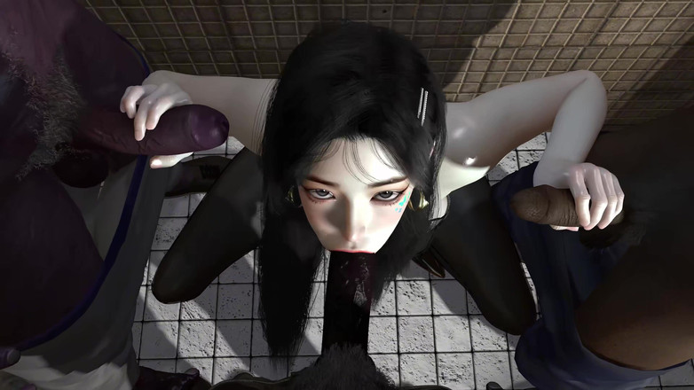 Why fuck so hard: Seks threesome pertama cewek nakal toket besar dengan kecepatan cepat 3d