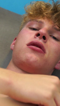 Bubble Butt 18 Year Old Roughly Strokes His Huge Cock with His Hand