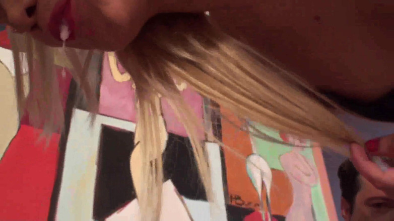 Femdom Sex: Hot MILF suck this dick while her husband salve is...