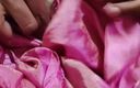 Satin and silky: 40 pik hoofd wrijven met roze satijn zijdeachtige Salwar van...