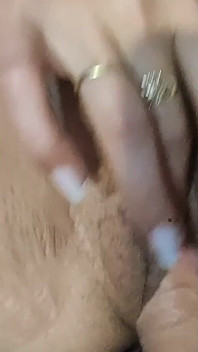 Hairy Pussy Masturbation with Licking