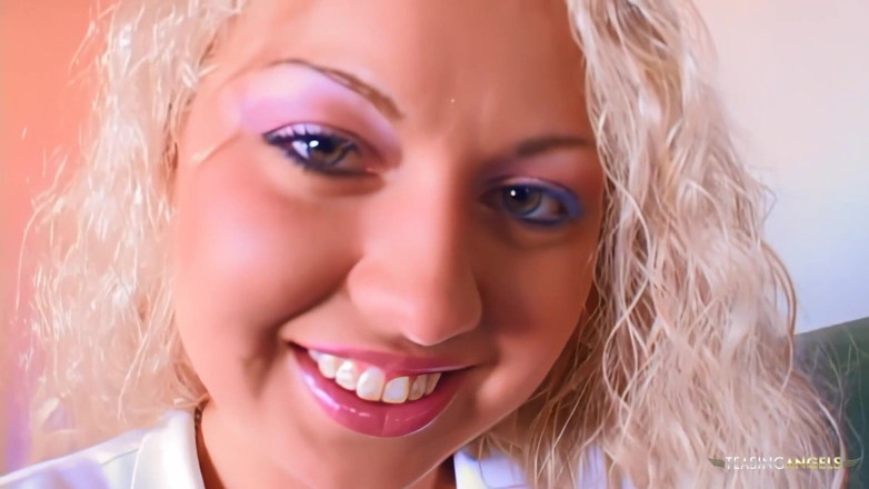 Teasing Angels: Stunning Blonde Kitty Tyler Excitedly Sucks His Cock Until Her...