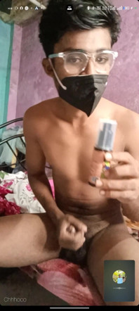 Indian Sissy Femboy Chhhoco Dildo Ride Crossdresser