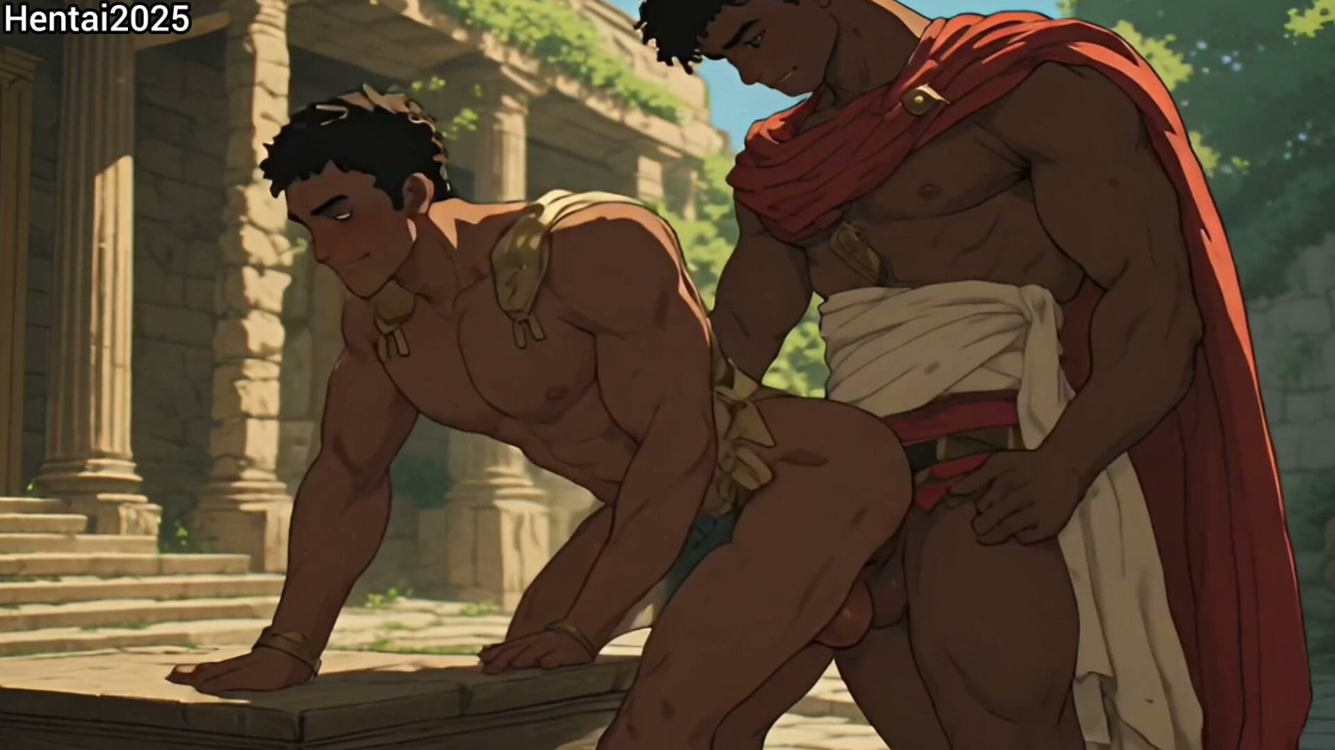 Ebony Compilation of Roman Soldier and Gladiator Cartoon Hentai Animation