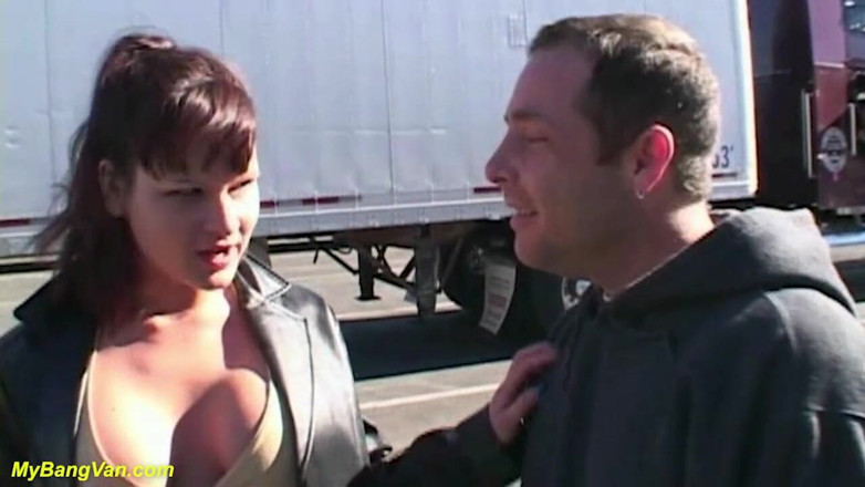 My Bang Van: Crazy MILF rough bangvan DP fucked