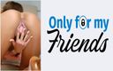 Only for my Friends: 艾米·里德的第一部色情片，一个阴户光滑的黑发荡妇感觉就像在享受成人玩具