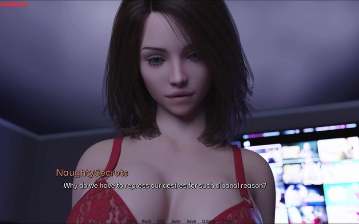 Naughty gameplays: 彼の大きなお尻のルームメイトは、彼らが映画を見ている間、彼を誘惑し、セクシーなふしだらな女の大きなお尻のランジェリー - 心臓の問題10