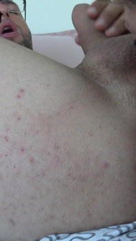 Amazing rimjob to my big white ass