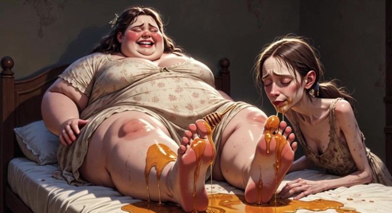 YOUR BEST FANTASY: สาวตัวผอมตัวโคตรใหญ่สวยอ้วนทําให้อับอายด้วยเท้าใหญ่