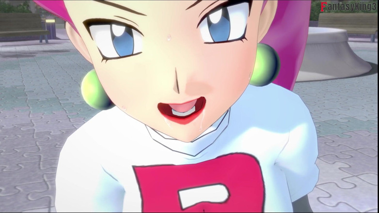 Fantasy king: Jessie Rocket taille une pipe dans le parc - Poketmonster