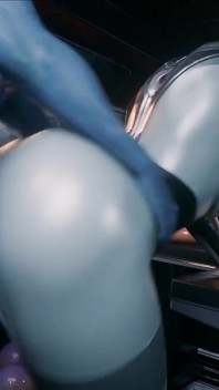 D3d Hot Curvy Ass Takes Hard Doggy Style - Intense Anal Ending in a Creamy Explosion