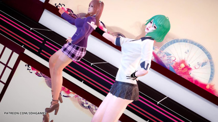 3D-Hentai Games: [MMD] Masked bitch sexy striptease Honoka, Katsumi, Tamaki. DOA hot...