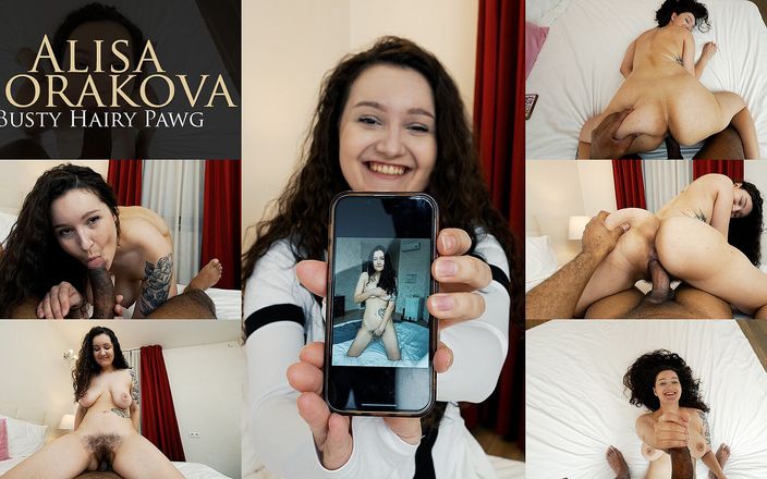 The POV Club: Alisa Horakova Stora naturliga bröst håriga interracial POV Kul