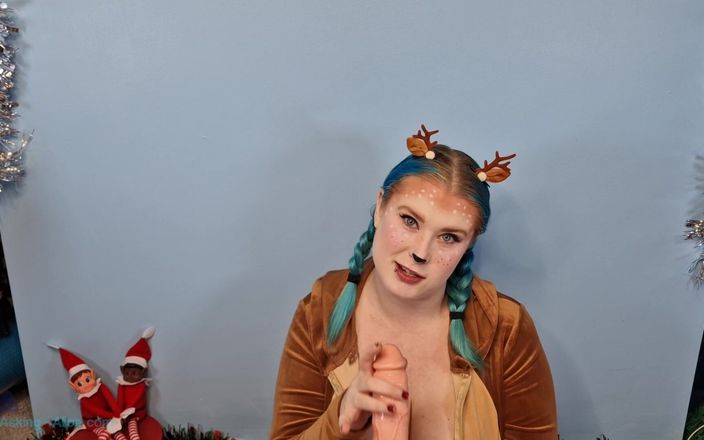 Alice Mayflower Productions: Sucking a Thick Dildo in a Reindeer Costume - Solo Girl