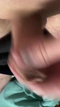Rubbing My Uncut Cock