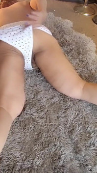 Masturbating My Hairy Pussy Wearing the Cutest Granny Panty