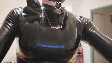 Lauren France: LaurenFR, transsexuală capcană efeminată femboy crossdresser în costum de latex cu...