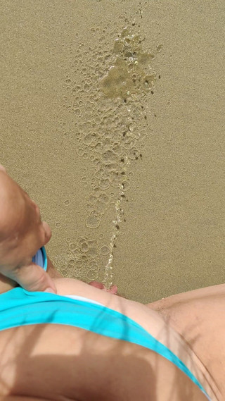 Thumbnail of Hot Pee POV: MILF Pissing After Swimming