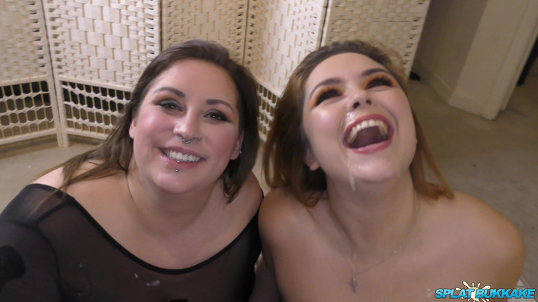 Gangbang team: Peitudas putas experimentando um pau real do Reino Unido