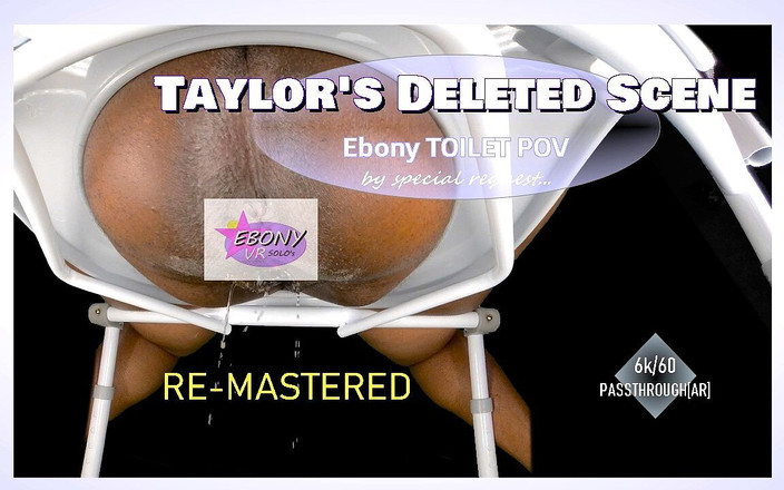Ebony VR solos virtual reality adult films: Taylors gelöschte szene Ebenholz piss toilette pOV (passthrough)