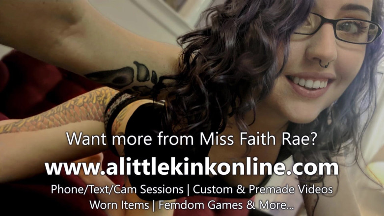 Miss Faith Rae: Tendo prazer em seu sofrimento