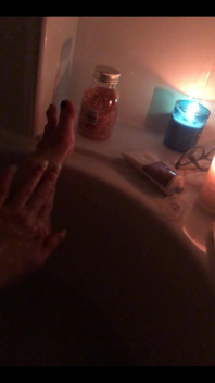 I’m in the Bath.... and You Are Shivering Holding My Fluffy Towel with Your Cock Locked in Its Cage
