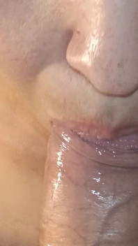 Selbstgedrehte Blowjob-nahaufnahme
