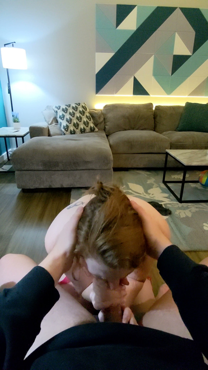 Jess and James TOYST: Sex Tape 46 - Christmas Blowjob in His Morning Coffee Chair