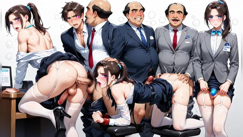 Shemale AI Porn: Ông chủ chuyển giới đụ hậu môn trong văn phòng