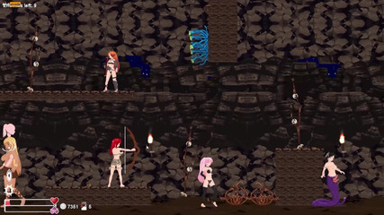 LewdArcade: Angel Marielle侧卷轴变性人色情游戏 玩第6部分
