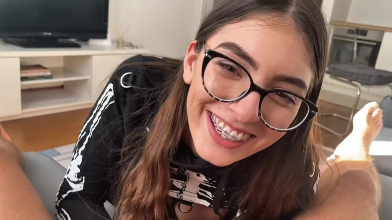 Johnny Grey: POV: Braces Teen Yoya Grey Does Homework… Then Swallows My...