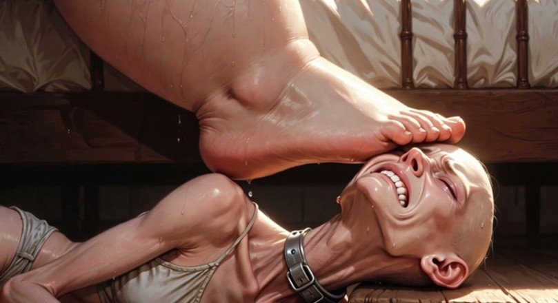 YOUR BEST FANTASY: Fat Mistress Steps on Skinny Slave Face - Hard Trampling Humiliation