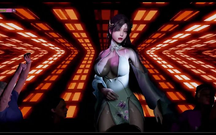 X Hentai: Красотка-танцовщица - 3D-анимация