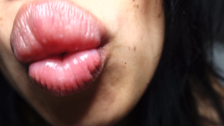 Asmr_mouth: Sensual quente sexy lambendo lentes