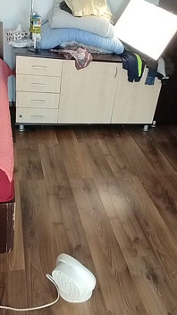 Sexy Brunette Having Fun Trying on Clothes. Sexy Stepmom Dances Naked Around the House.