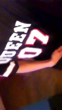 Twink Rubbing His Smooth Cock on a Seat and Jerking off Through the Polyester of the Tshirt