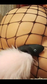 Close up view of my anal teasingsome fingers and vibro anal tale plug