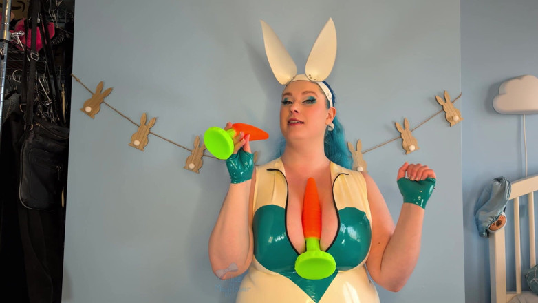 Alice_Mayflower_Scottish: Bunny Domme Ass Stuffing JOI - Sólo dívka