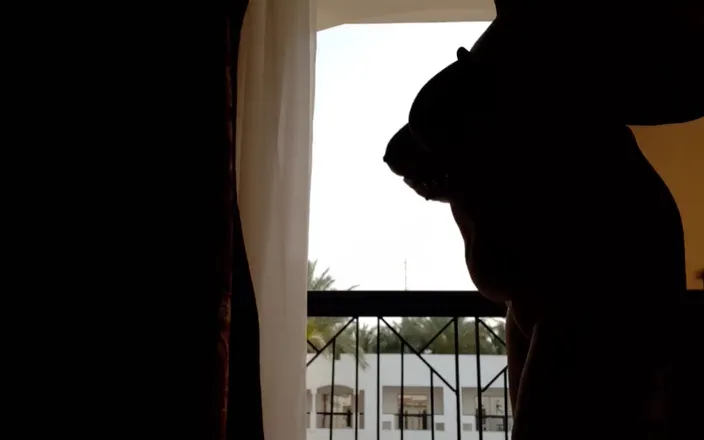 MariaOld: Granny's Huge Boobs Window Teasing
