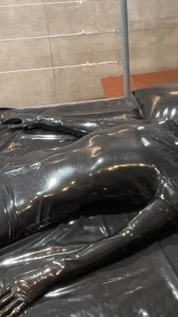 Erstes pegging in Latex mit düsterischem schätzchen, Full - alex Latex